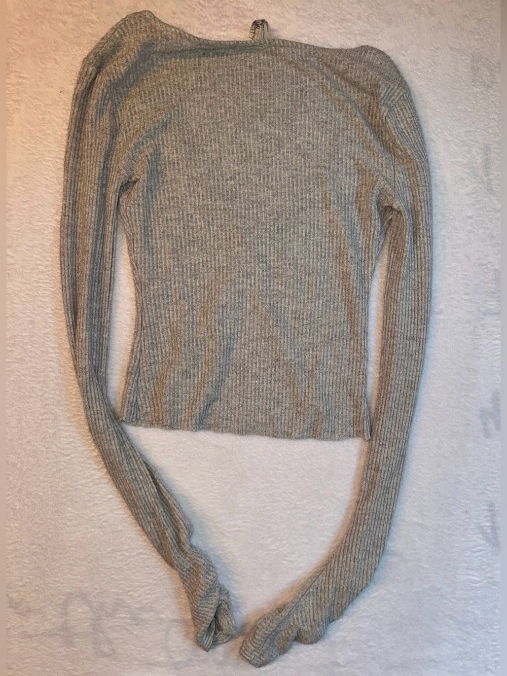 Intimately FP Ribbed Twist Front Deep V Top Gray - Picture 6 of 8
